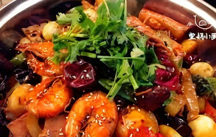 Prawn Hot Pot in Chilli