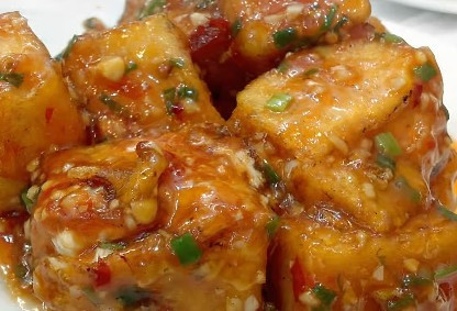 Crispy Tofu with Sweet Chilli
