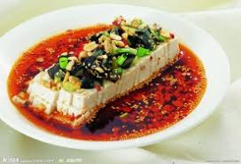 Silken Tofu with Century Egg and Spring Onion