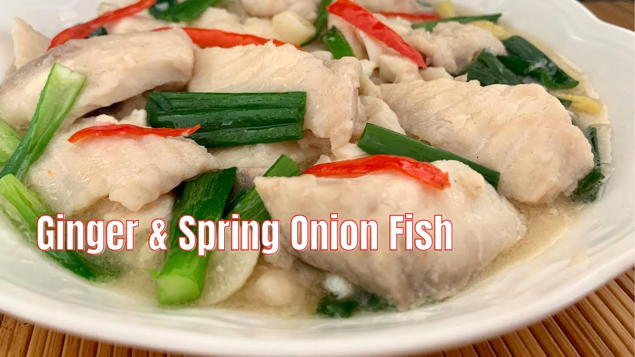 Fish fillets with Ginger, Spring Onion